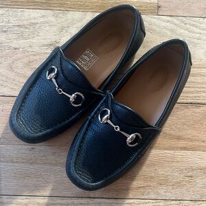 Gucci Kids Black Moccasins